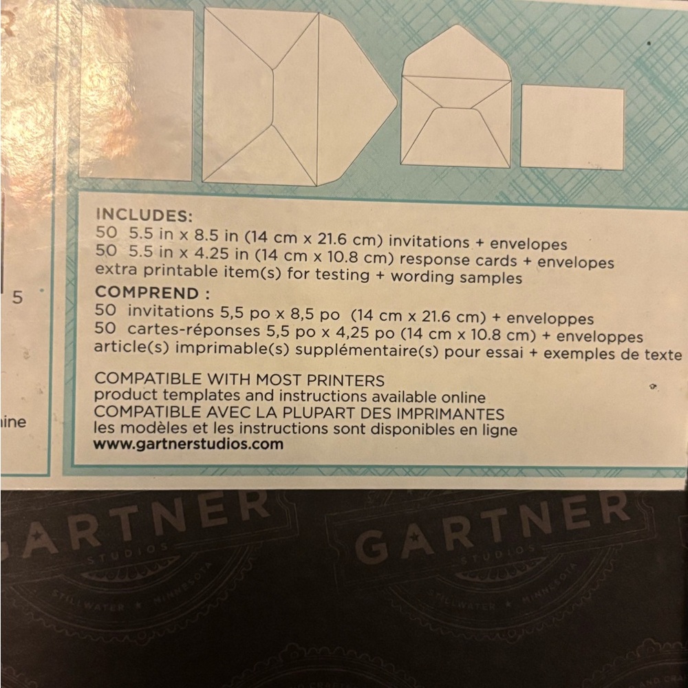 Gartner Invitation Kit qty 50 - Picture 4 of 7